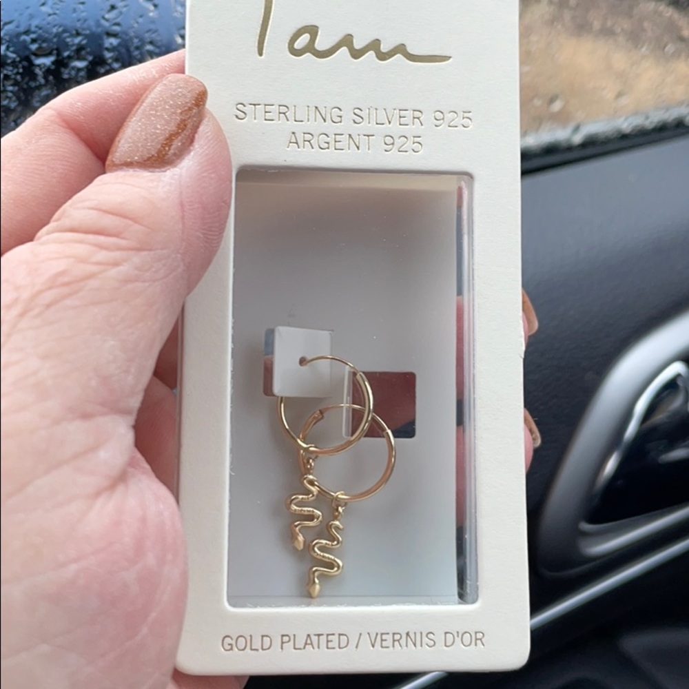 Sterling Silver Gold Plated Earrings